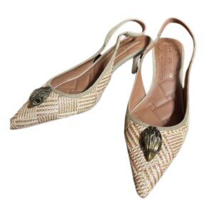 *NEW IN BOX* Kurt Geiger Belgravia Slingback Beige Court